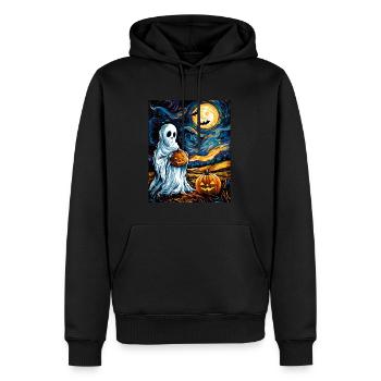 Cadeau d’Halloween Femmes Hommes Enfants Décoration - Sweat à capuche Premium bio Homme - noir - Devant - Nico (187cm)