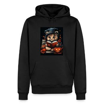 Halloween Cadeau Femmes Lion Hommes Enfants Décoration - Sweat à capuche Premium bio Homme - noir - Devant - Nico (187cm)