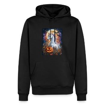 Cadeau d’Halloween Femmes Licorne Hommes Enfants - Sweat à capuche Premium bio Homme - noir - Devant - Nico (187cm)