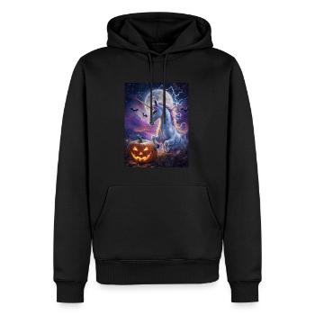 Cadeau d’Halloween Femmes Licorne Hommes Enfants - Sweat à capuche Premium bio Homme - noir - Devant - Nico (187cm)