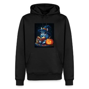 Cadeau d’Halloween Femmes Licorne Hommes Enfants - Sweat à capuche Premium bio Homme - noir - Devant - Nico (187cm)