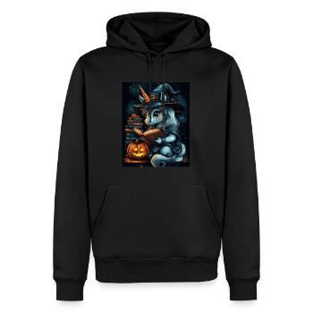 Cadeau d’Halloween Femmes Licorne Hommes Enfants - Sweat à capuche Premium bio Homme - noir - Devant - Nico (187cm)