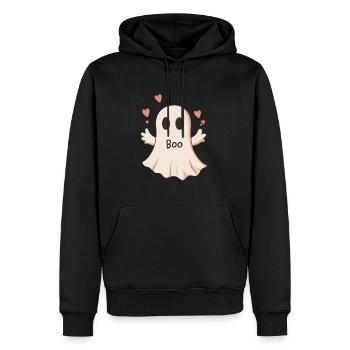 Cadeau d’Halloween Femmes Hommes Enfants Décoration - Sweat à capuche Premium bio Homme - noir - Devant - Nico (187cm)