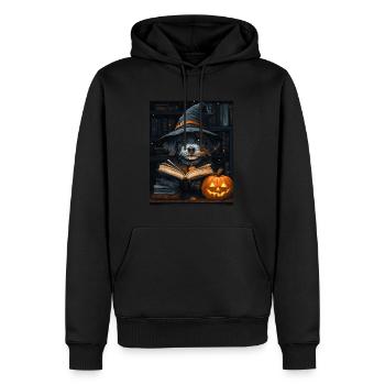 Halloween Cadeau Femmes Chien Hommes Enfants Décoration - Sweat à capuche Premium bio Homme - noir - Devant - Nico (187cm)