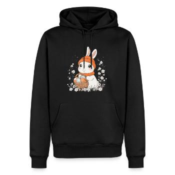 Easter Bunny Gift Easter Women Men Children - Men’s Premium Organic Hoodie - black - Front - Nico (187cm)
