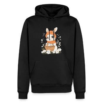 Easter Bunny Gift Easter Women Men Children - Men’s Premium Organic Hoodie - black - Front - Nico (187cm)