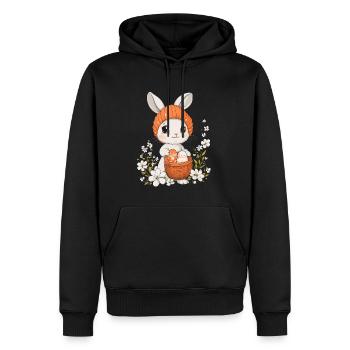 Easter Bunny Gift Easter Women Men Children - Men’s Premium Organic Hoodie - black - Front - Nico (187cm)