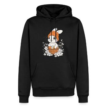 Easter Bunny Gift Easter Women Men Children - Men’s Premium Organic Hoodie - black - Front - Nico (187cm)