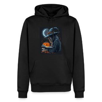 Halloween Gift Women Witch Men Kids Decoration - Men’s Premium Organic Hoodie - black - Front - Nico (187cm)