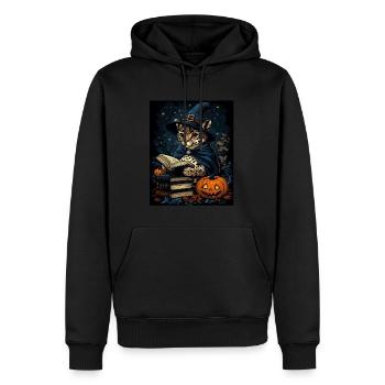 Halloween Geschenk Frauen Wildkatze Männer Kinder - Männer Premium Bio Hoodie - Schwarz - Vorne - Nico (187cm)