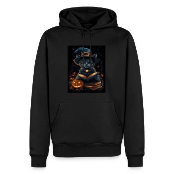 Halloween Geschenk Frauen Wildkatze Männer Kinder - Männer Premium Bio Hoodie - Schwarz - Vorne - Nico (187cm)