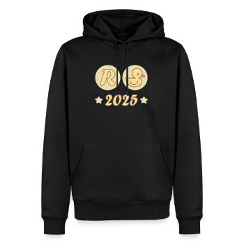 Canard Pension 2025 Pension Retraite Grand-père Mamie Retraité - Sweat à capuche Premium bio Homme - noir - Devant - Nico (187cm)