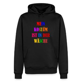 Costume de Carnaval Cadeau Femme Carnaval Carnaval - Sweat à capuche Premium bio Homme - noir - Devant - Nico (187cm)