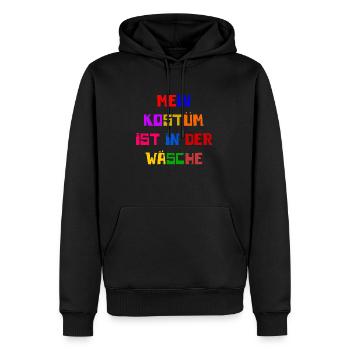 Costume de Carnaval Cadeau Femme Carnaval Carnaval - Sweat à capuche Premium bio Homme - noir - Devant - Nico (187cm)