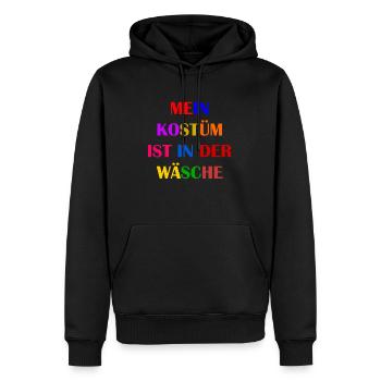 Costume de Carnaval Cadeau Femme Carnaval Carnaval - Sweat à capuche Premium bio Homme - noir - Devant - Nico (187cm)