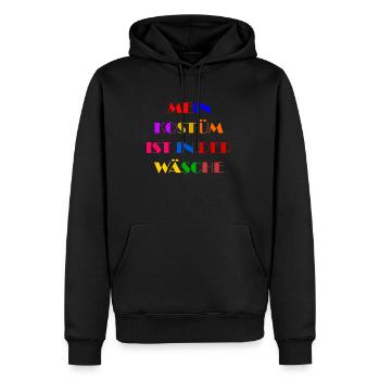 Costume de Carnaval Cadeau Femme Carnaval Carnaval - Sweat à capuche Premium bio Homme - noir - Devant - Nico (187cm)