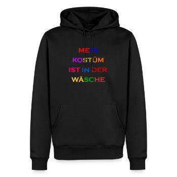 Costume de Carnaval Cadeau Femme Carnaval Carnaval - Sweat à capuche Premium bio Homme - noir - Devant - Nico (187cm)