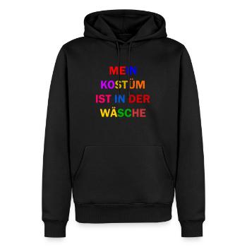 Costume de Carnaval Cadeau Femme Carnaval Carnaval - Sweat à capuche Premium bio Homme - noir - Devant - Nico (187cm)