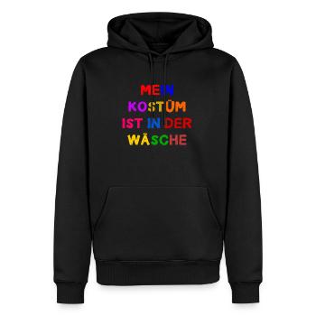 Costume de Carnaval Cadeau Femme Carnaval Carnaval - Sweat à capuche Premium bio Homme - noir - Devant - Nico (187cm)
