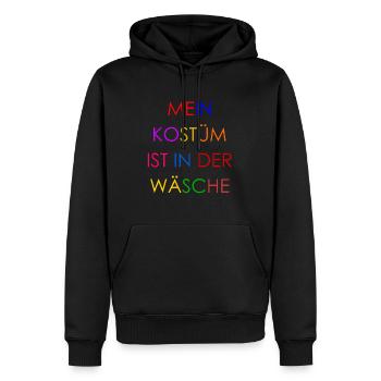 Costume de Carnaval Cadeau Femme Carnaval Carnaval - Sweat à capuche Premium bio Homme - noir - Devant - Nico (187cm)