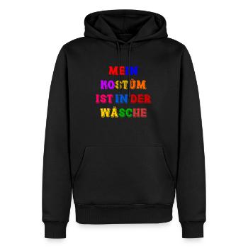 Costume de Carnaval Cadeau Femme Carnaval Carnaval - Sweat à capuche Premium bio Homme - noir - Devant - Nico (187cm)