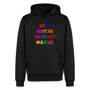 Costume de Carnaval Cadeau Femme Carnaval Carnaval - Sweat à capuche Premium bio Homme - noir - Devant - Nico (187cm)