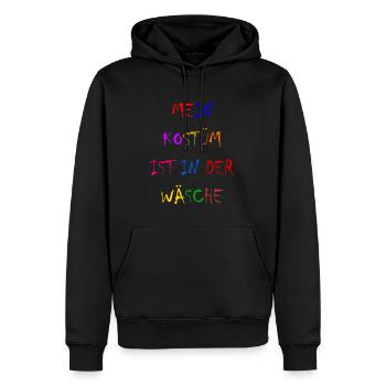 Costume de Carnaval Cadeau Femme Carnaval Carnaval - Sweat à capuche Premium bio Homme - noir - Devant - Nico (187cm)