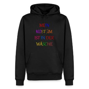 Costume de Carnaval Cadeau Femme Carnaval Carnaval - Sweat à capuche Premium bio Homme - noir - Devant - Nico (187cm)