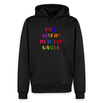 Costume de Carnaval Cadeau Femme Carnaval Carnaval - Sweat à capuche Premium bio Homme - noir - Devant - Nico (187cm)