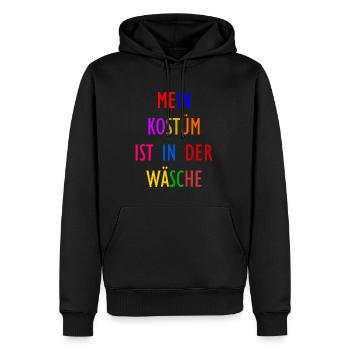 Costume de Carnaval Cadeau Femme Carnaval Carnaval - Sweat à capuche Premium bio Homme - noir - Devant - Nico (187cm)