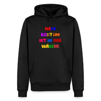 Costume de Carnaval Cadeau Femme Carnaval Carnaval - Sweat à capuche Premium bio Homme - noir - Devant - Nico (187cm)
