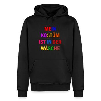 Costume de Carnaval Cadeau Femme Carnaval Carnaval - Sweat à capuche Premium bio Homme - noir - Devant - Nico (187cm)