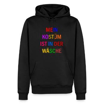 Costume de Carnaval Cadeau Femme Carnaval Carnaval - Sweat à capuche Premium bio Homme - noir - Devant - Nico (187cm)