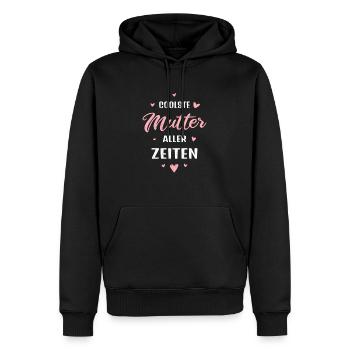 Coolste Mutter aller Zeiten Muttertag Geschenk - Männer Premium Bio Hoodie - Schwarz - Vorne - Nico (187cm)