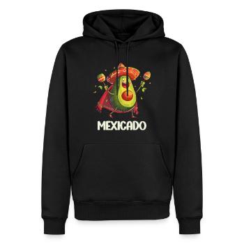 Avocado Mexicado Vegan Essen Vegitarier Maracas - Männer Premium Bio Hoodie - Schwarz - Vorne - Nico (187cm)