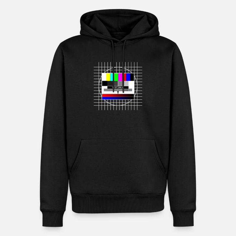 testbild - Männer Premium Bio Hoodie - Schwarz