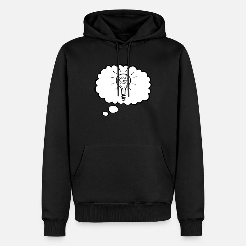 Gute Idee - Männer Premium Bio Hoodie - Schwarz