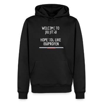 Jiu Jitsu - Männer Premium Bio Hoodie - Schwarz - Vorne - Nico (187cm)