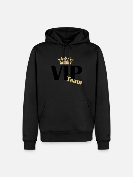 vip team - Men’s Premium Organic Hoodie - black