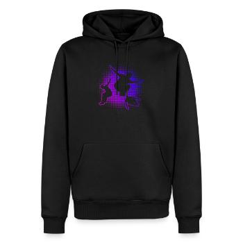 Free Runner Parkour Herren Parcours Damen - Männer Premium Bio Hoodie - Schwarz - Vorne - Nico (187cm)