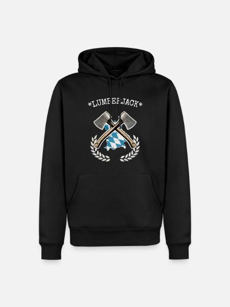Lumberjack - Männer Premium Bio Hoodie - Schwarz