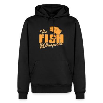 The Fish Whisperer Awesome Fishermen T-Shirt - Männer Premium Bio Hoodie - Schwarz - Vorne - Nico (187cm)