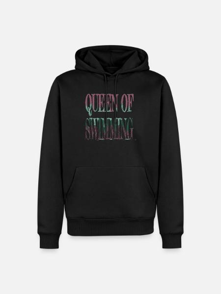swimming funny swimsuit tshirts - Men’s Premium Organic Hoodie - black