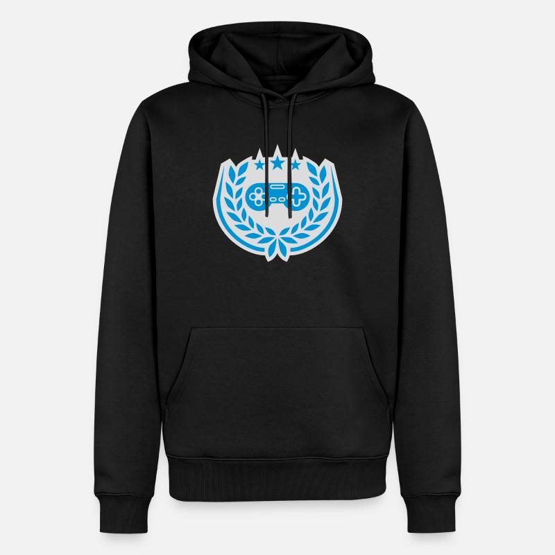 Contrôleur Retro Stars Laurel Wreath - Sweat à capuche Premium bio Homme - noir