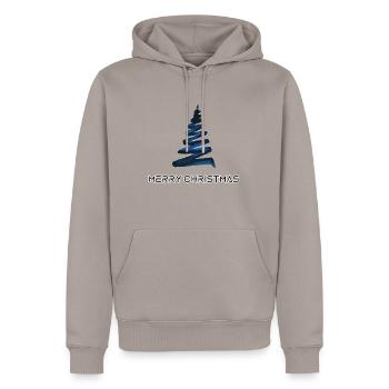 Merry Christmas , Feliz Navidad ,Merry Christmas - Men’s Premium Organic Hoodie - taupe - Front - Nico (187cm)