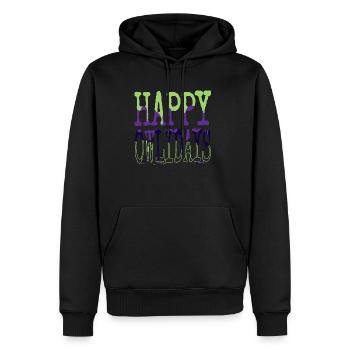 fun funny gym bodybuilder fairy tail funny quote - Männer Premium Bio Hoodie - Schwarz - Vorne - Nico (187cm)