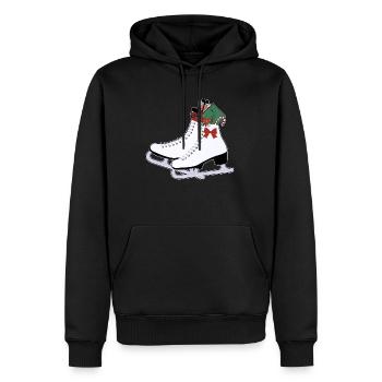 Ice skates Christmas - Men’s Premium Organic Hoodie - black - Front - Nico (187cm)