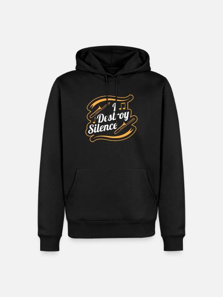 Trombone trombonist - Men’s Premium Organic Hoodie - black