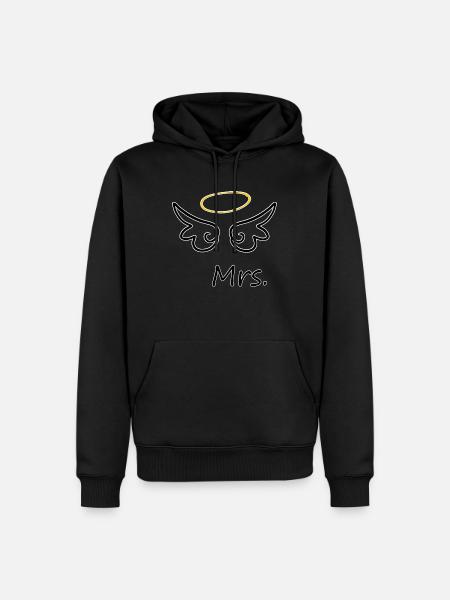 Hochzeit, Braut, Verlobung, Junggesellenabschied - Männer Premium Bio Hoodie - Schwarz