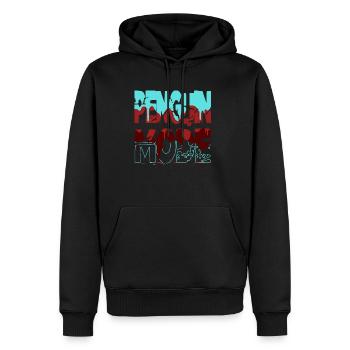 drôle de déclaration amusant anniversaire cadeau idée bday - Sweat à capuche Premium bio Homme - noir - Devant - Nico (187cm)